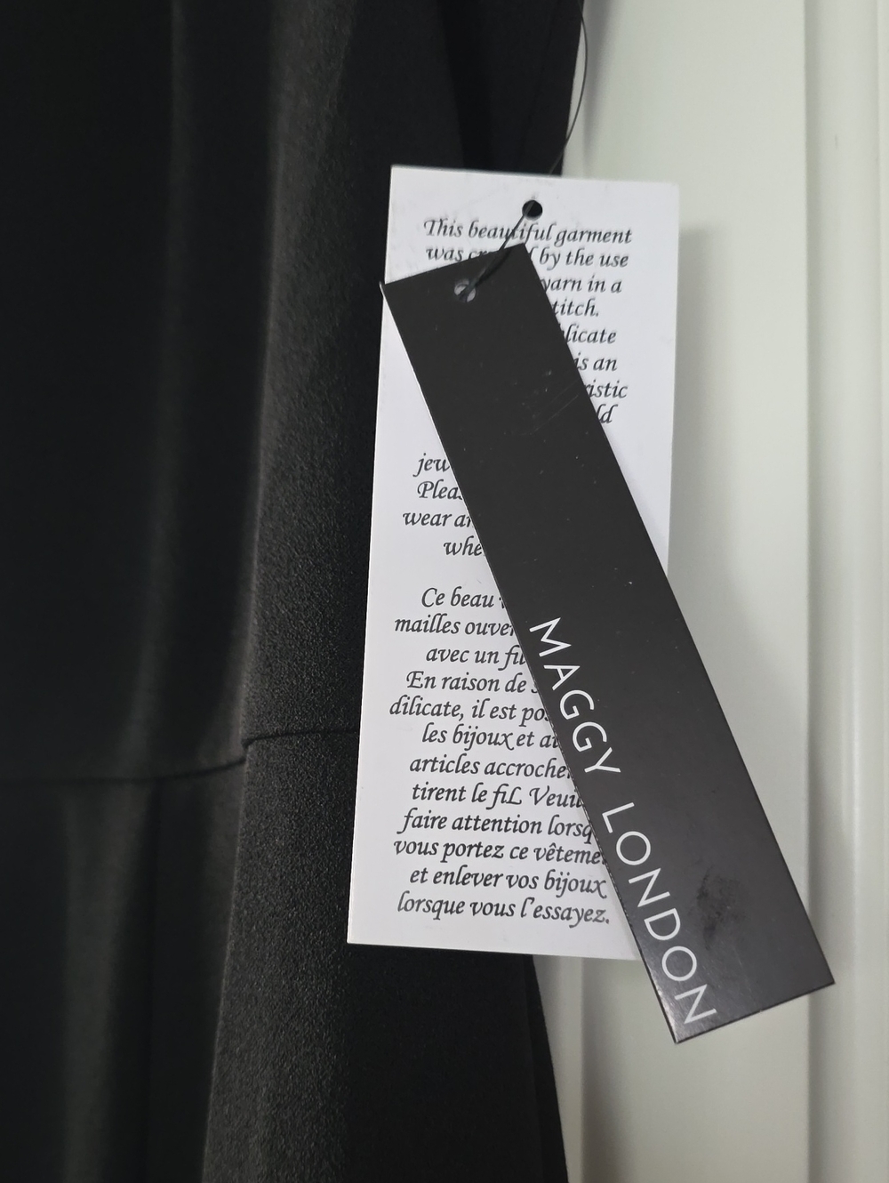 NWT MAGGY LONDON | $178 Therese Sheer Rhinestone Neck Cocktail Dress - Picture 8 of 9